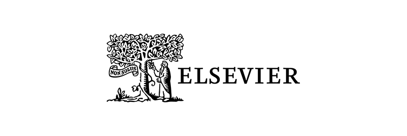 Logo of Elsevier in black